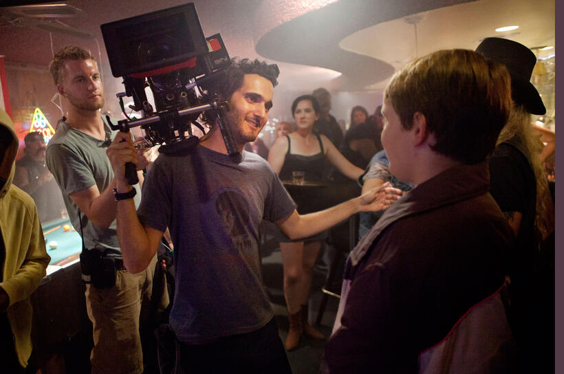 Director Dave Green and Reese Hartwig in "Earth to Echo."