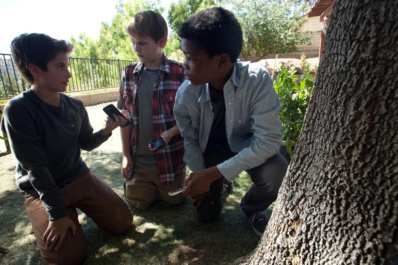 Teo Halm, Reese Hartwig and Astro in "Earth to Echo."