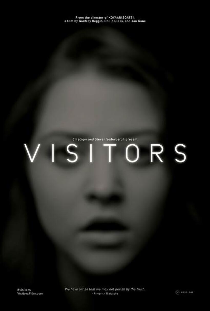 Poster art for "Visitors."