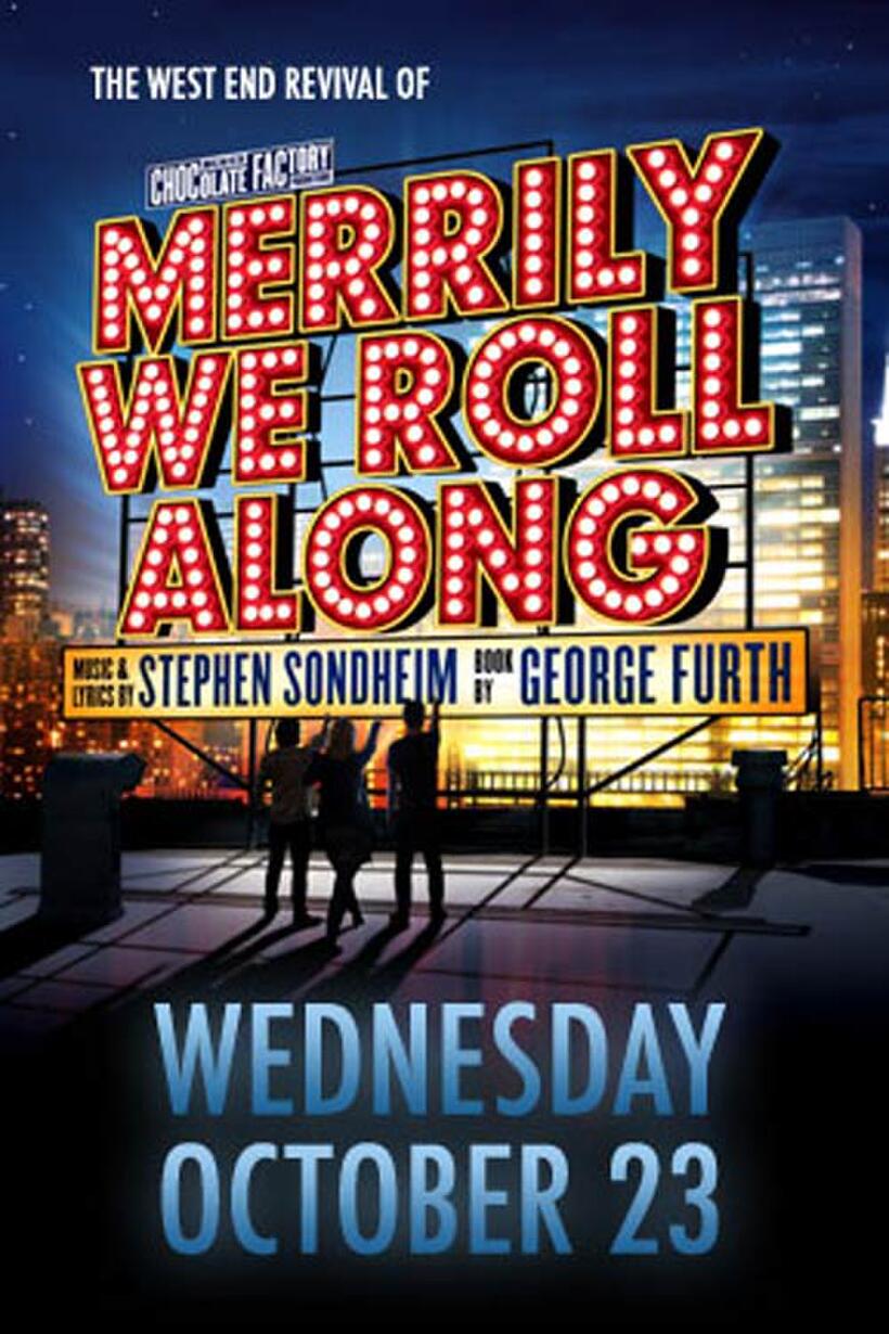 Poster art for "Merrily We Roll Along."
