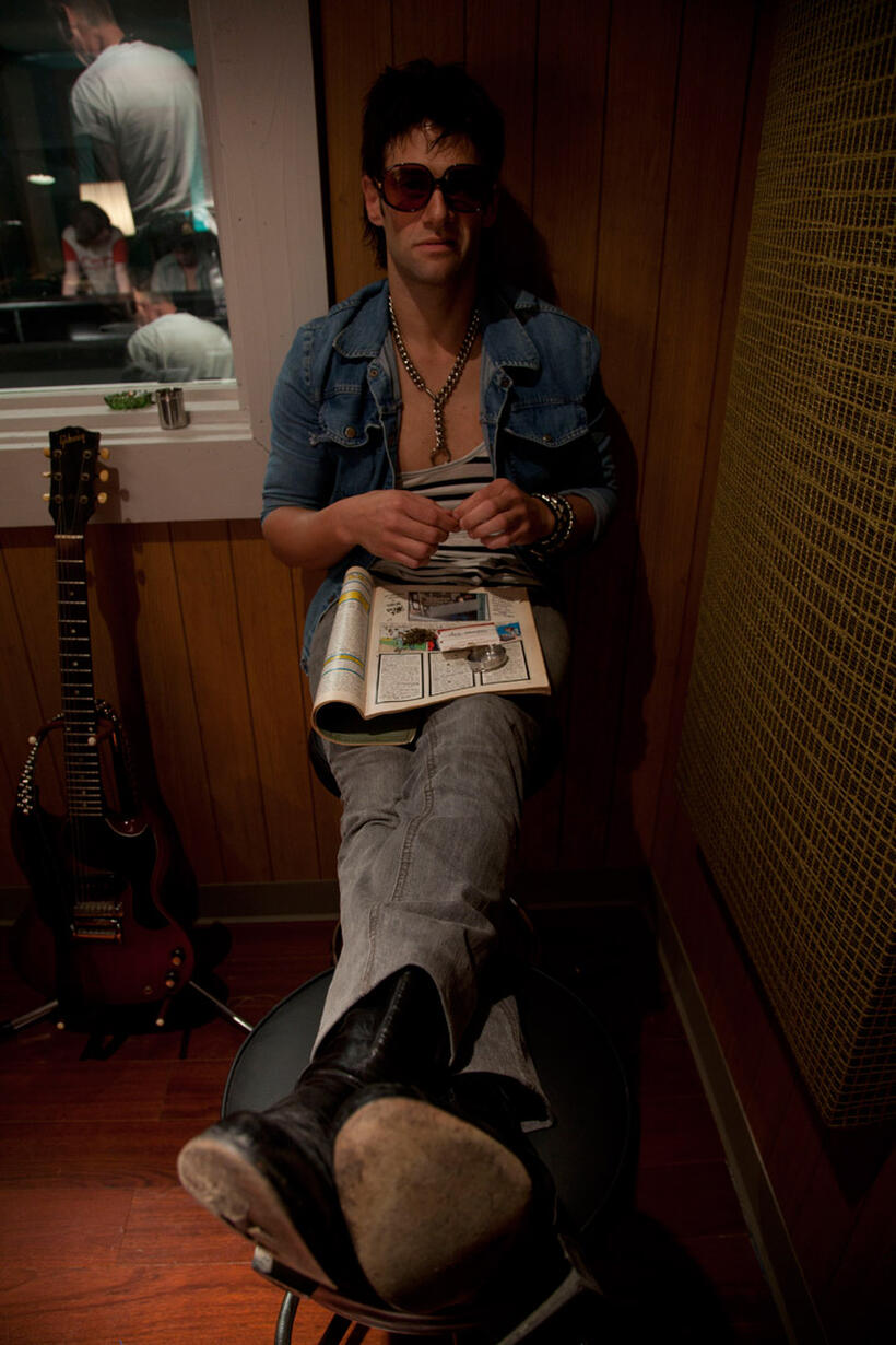 Justin Bartha in "CBGB."