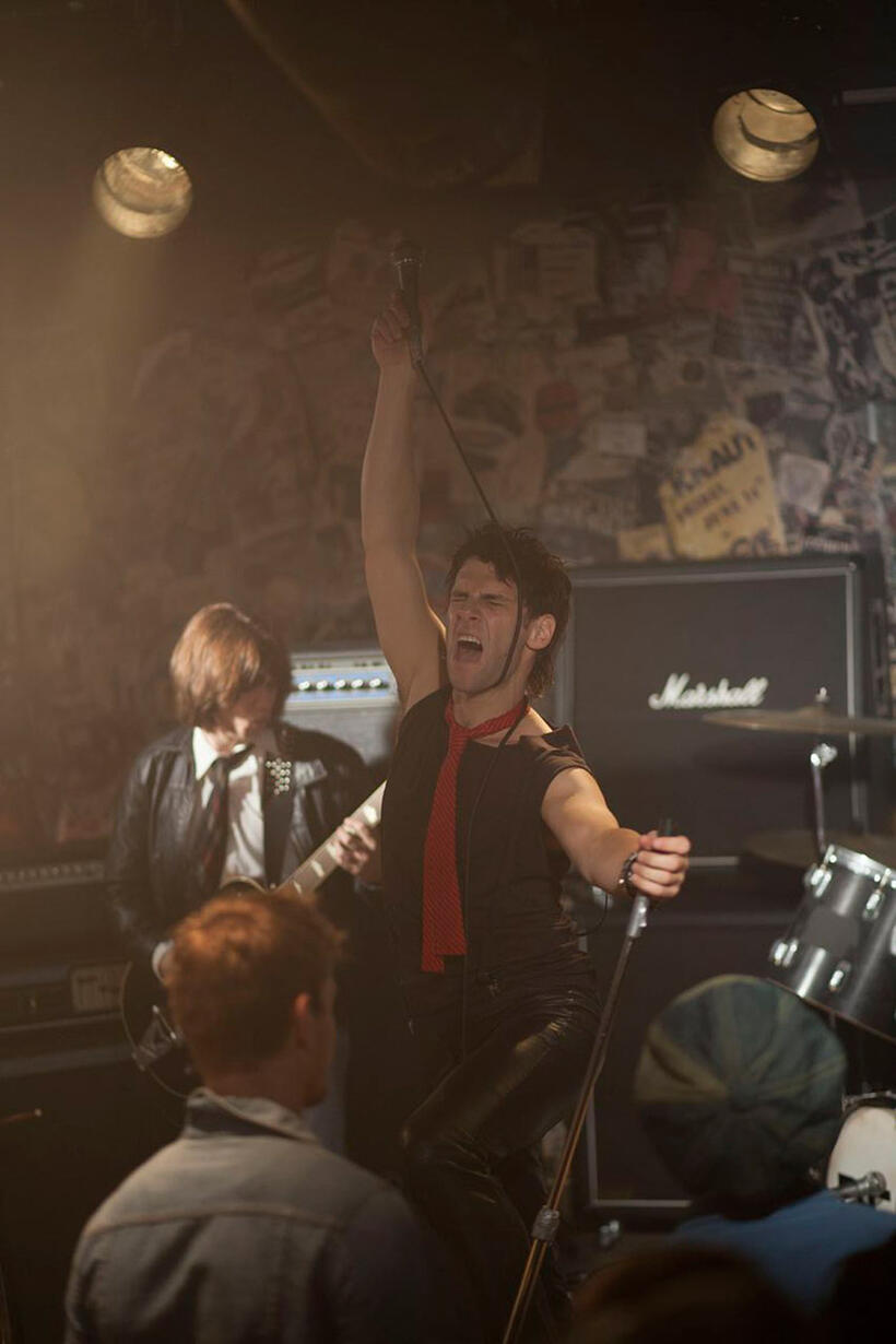 Justin Bartha in "CBGB."