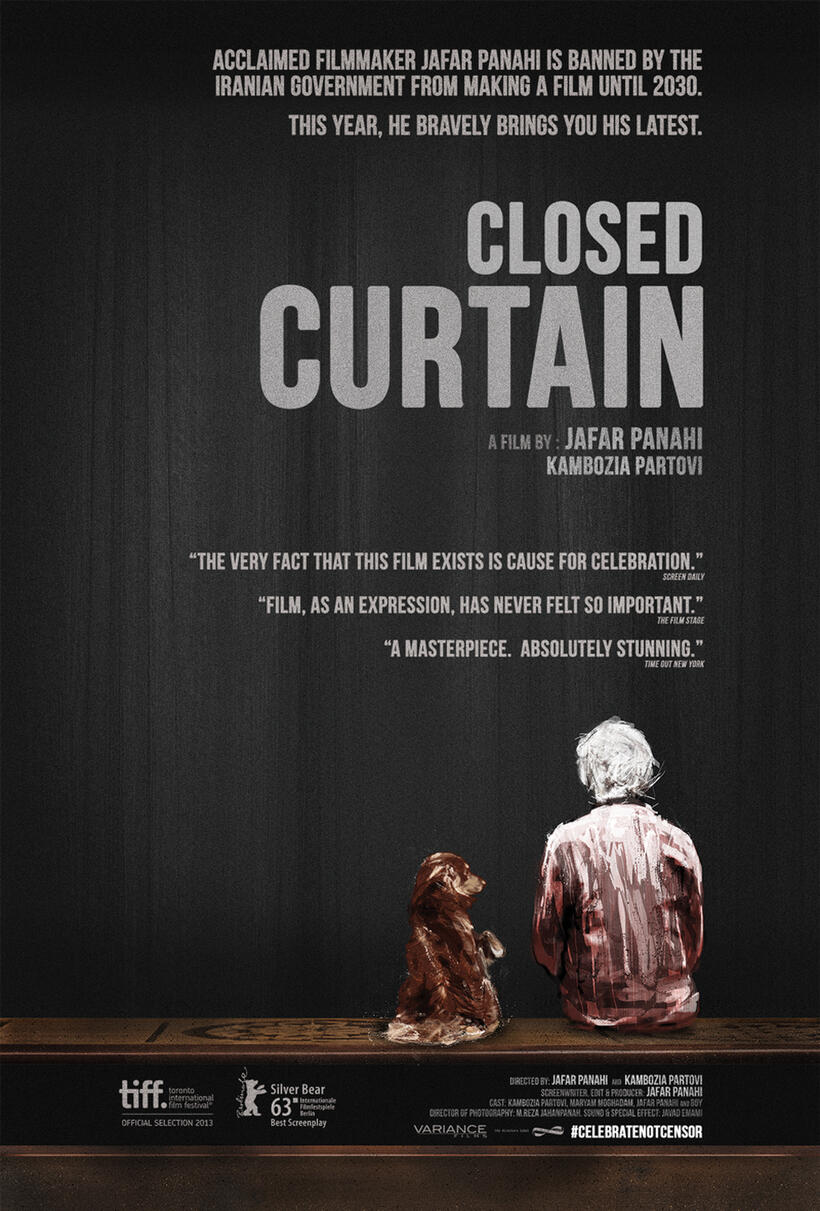 Poster art for "Closed Curtain."