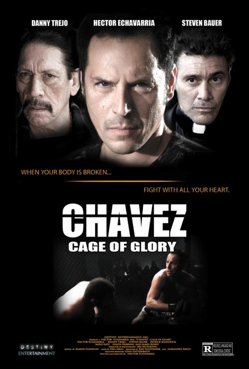 Poster art for "Chavez Cage of Glory."