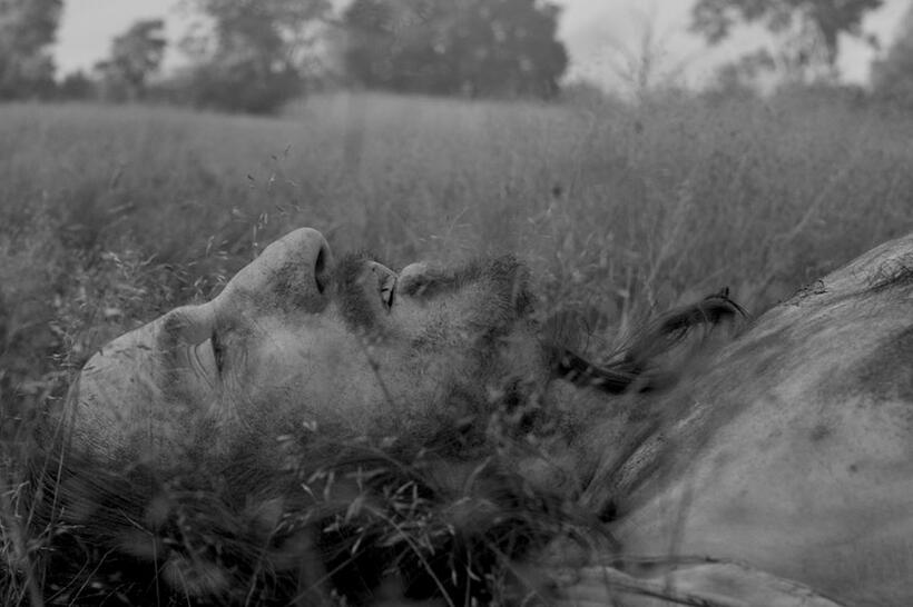 Michael Smiley as O'Neil and Ryan Pope as Cutler in "A Field in England."