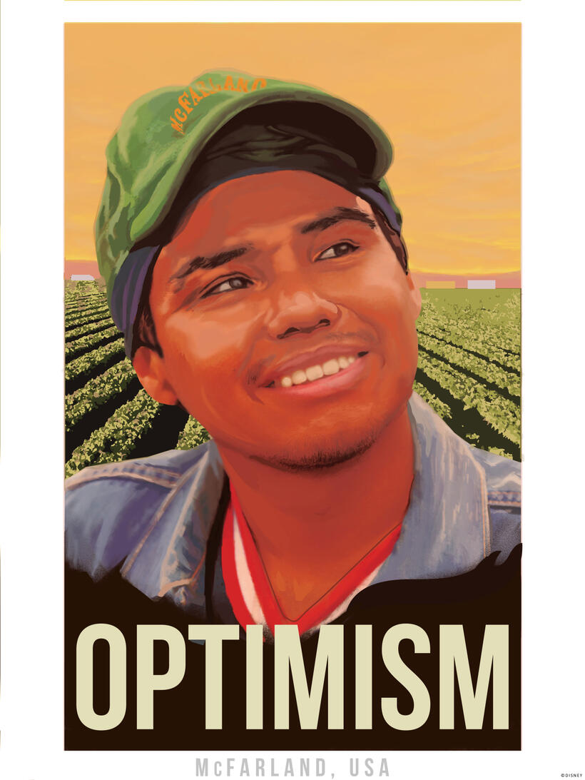 Character poster for "McFarland, USA."