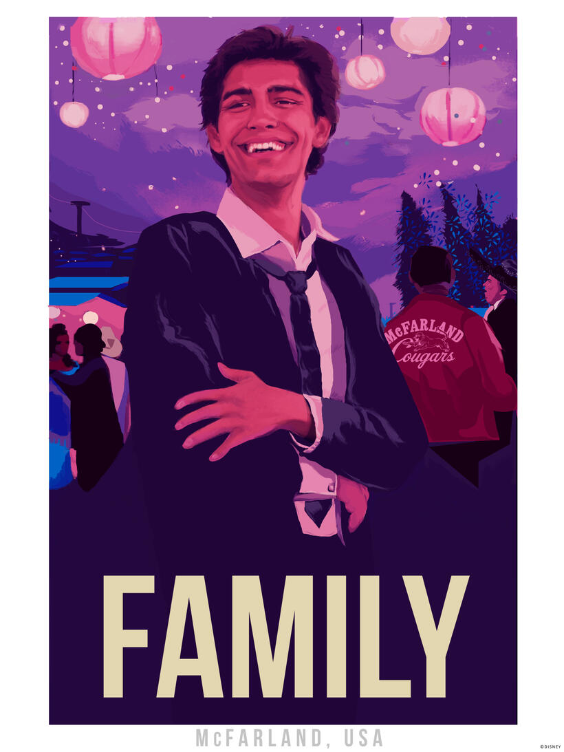 Character poster for "McFarland, USA."