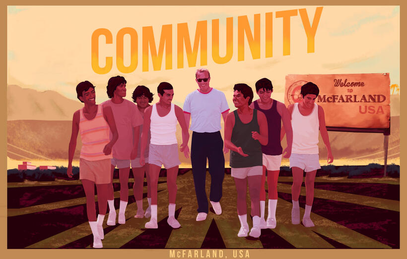 Character poster for "McFarland, USA."