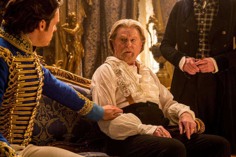 Richard Madden and Derek Jacobi in "Cinderella."