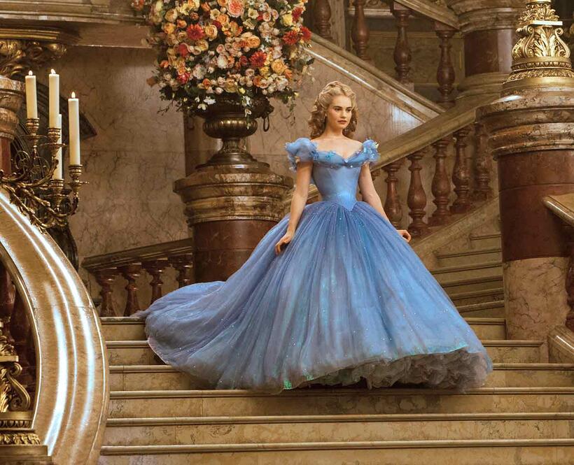 Lily James in "Cinderella."