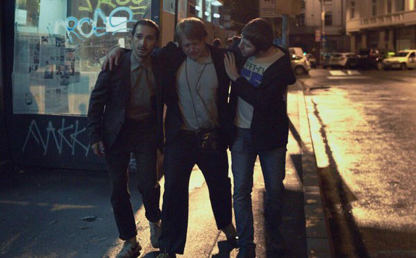 Shia Labeouf as Charlie Countryman, Rupert Grint as Carl and James Buckley as Luke in "Charlie Countryman."