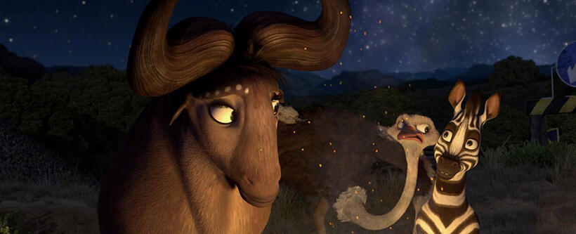 Mama V voiced by Loretta Devine, Bradley voiced by Richard E. Grant and Khumba voiced by Jake T. Austin in "Khumba."