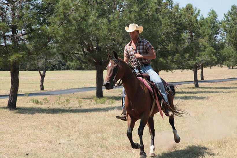 Glen Powell in "Red Wing."