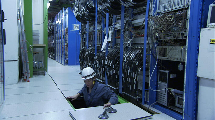 A scene from "Particle Fever."