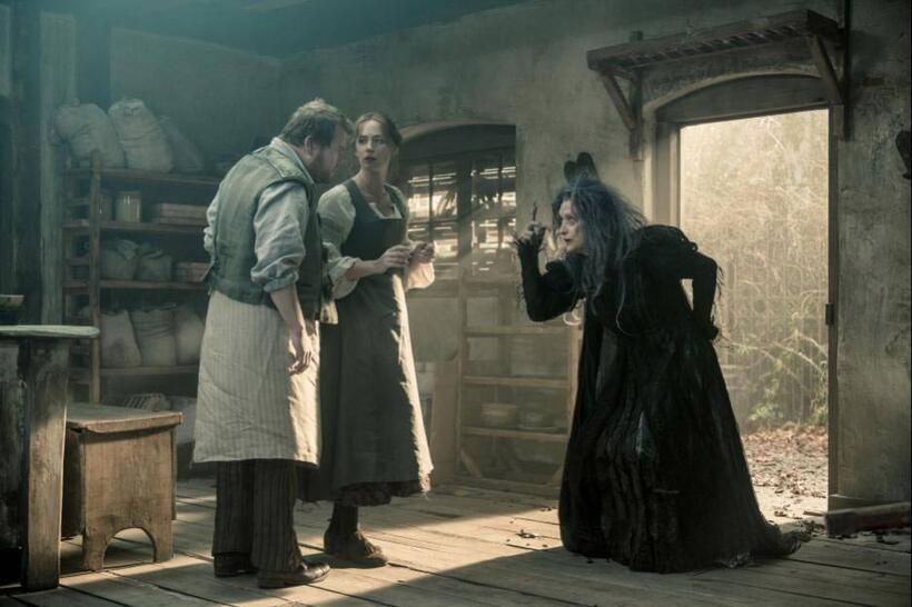 James Corden, Emily Blunt and Meryl Streep in "Into the Woods."