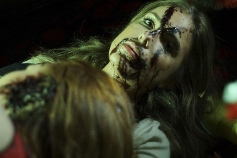 Caitlin Stasey as Maddy Killian in the horror comedy “ALL CHEERLEADERS DIE"