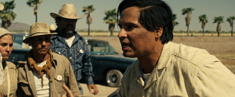 Michael Pena as Cesar Chavez in "Cesar Chavez."