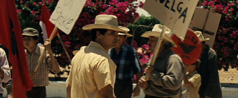Michael Pena as Cesar Chavez in "Cesar Chavez."