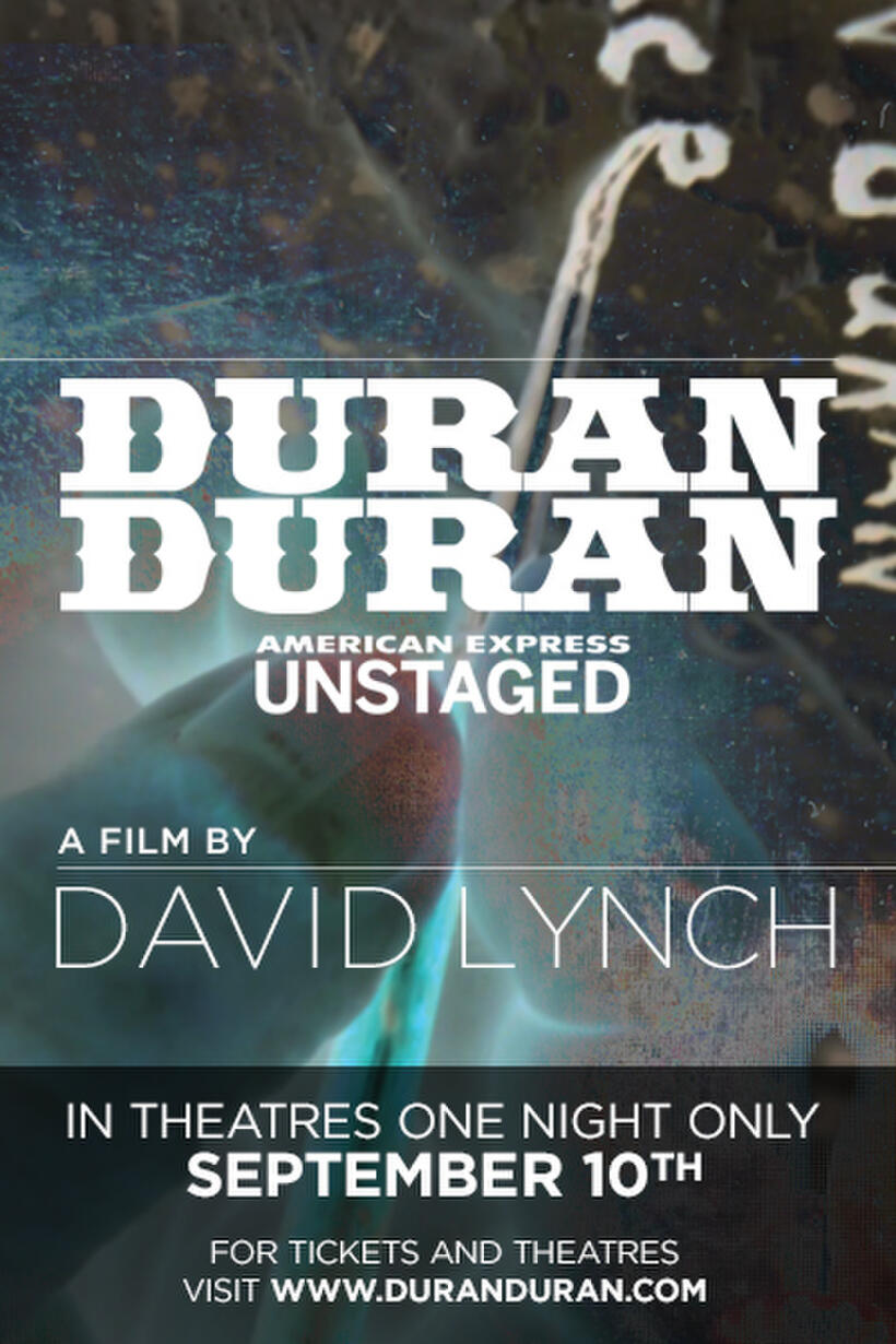 Poster art for "Duran Duran: Unstaged."