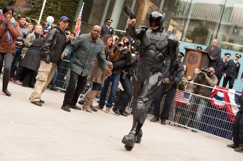 Joel Kinnaman in "RoboCop."
