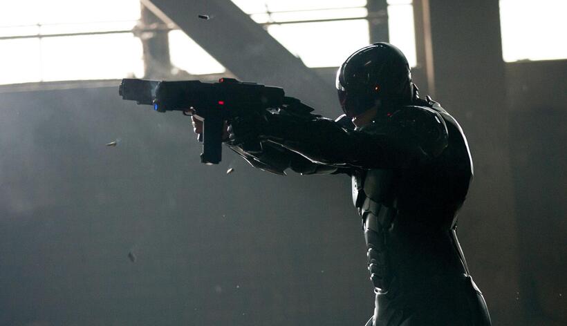 Joel Kinnaman as RoboCop in "RoboCop."