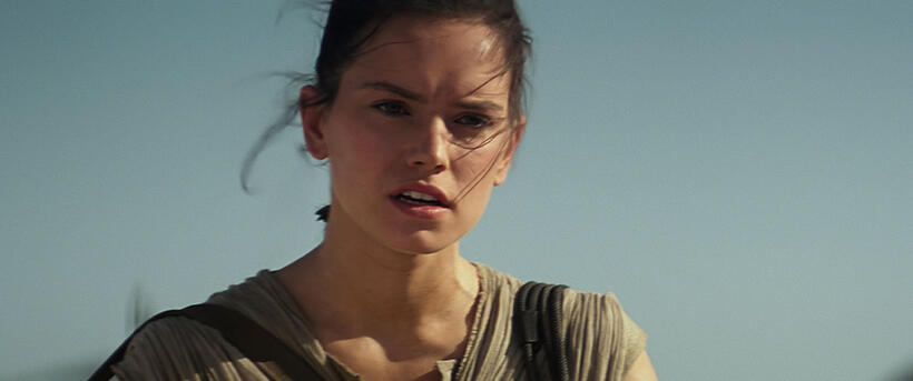 Daisy Ridley in "Star Wars: Episode VII - The Force Awakens."