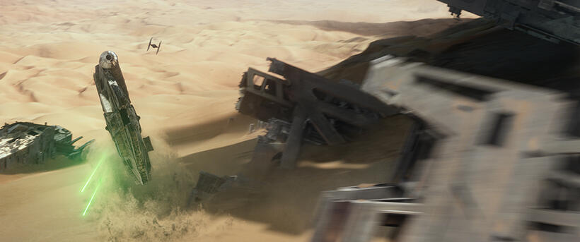 A scene from "Star Wars: Episode VII - The Force Awakens."