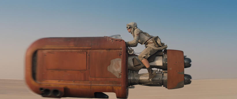 Daisy Ridley in "Star Wars: Episode VII - The Force Awakens."