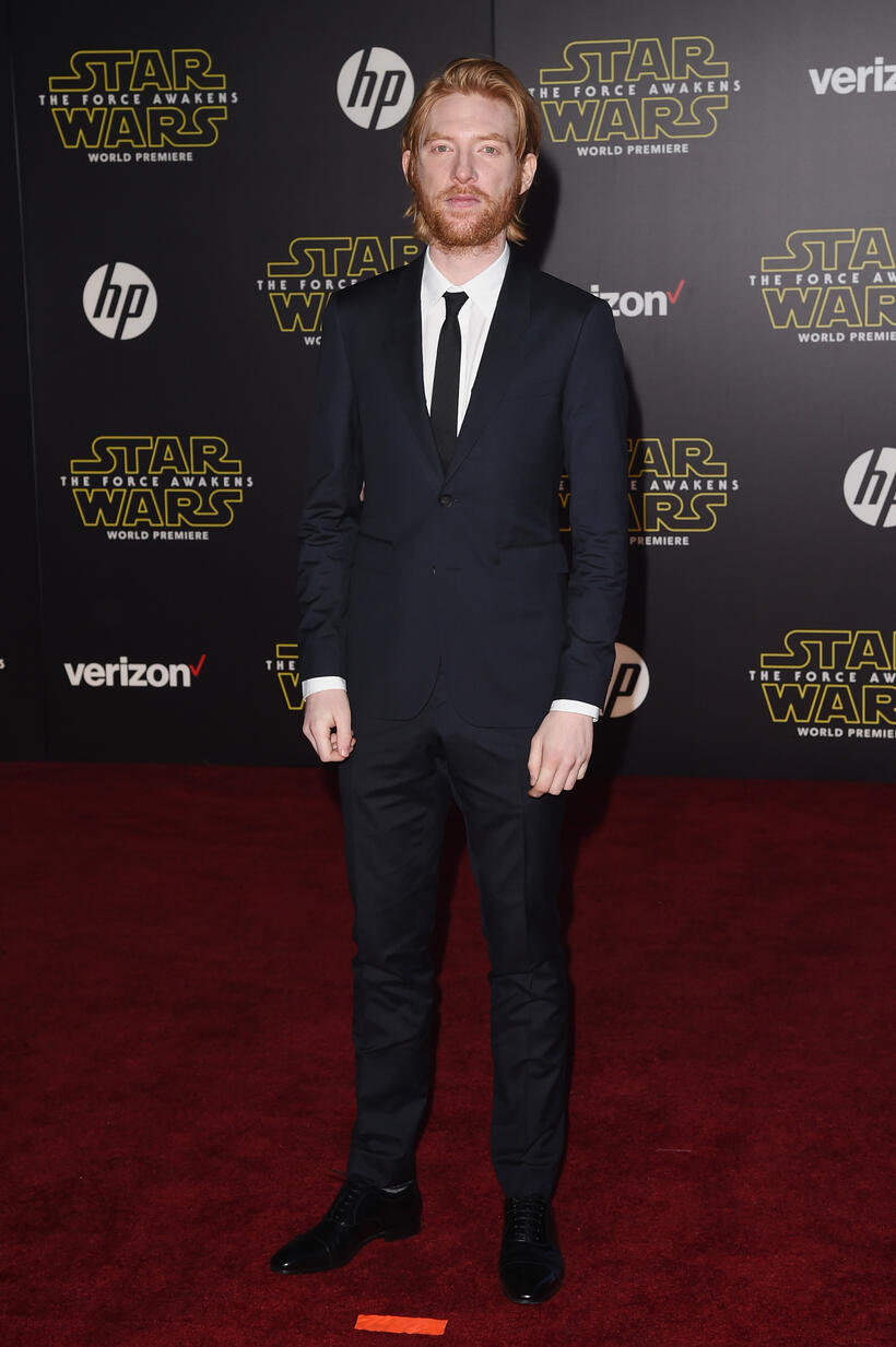 Domhnall Gleeson at the California premiere of "Star Wars: The Force Awakens."