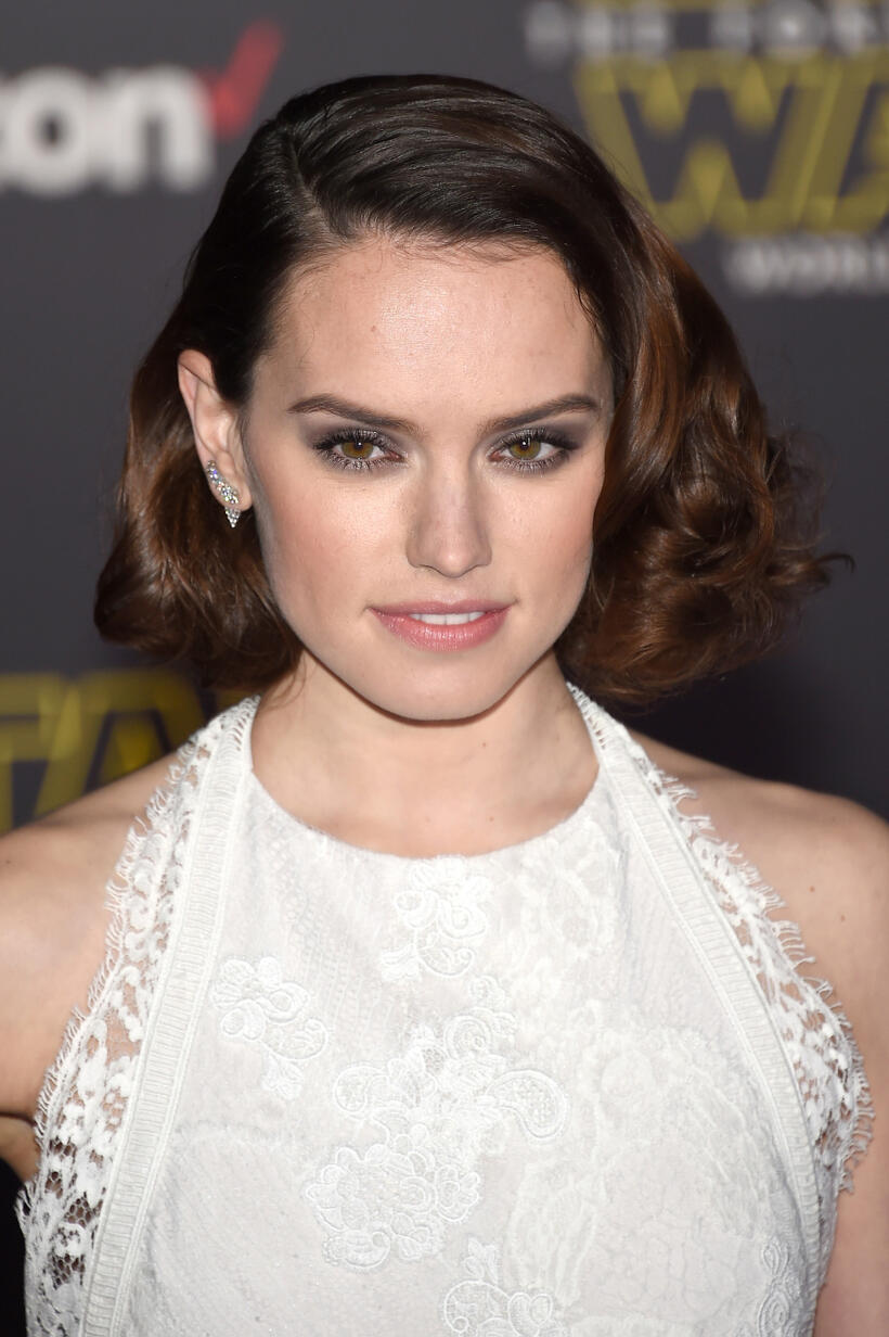 Daisy Ridley at the California premiere of "Star Wars: The Force Awakens."