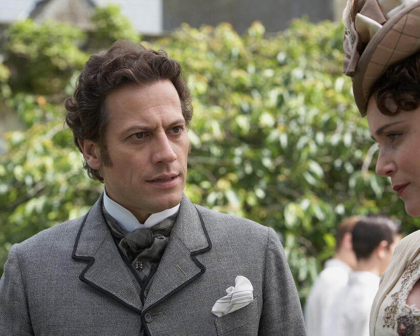 Ioan Gruffudd in the fantasy adventure film "The Adventurer: The Curse of the Midas Box" an RLJ Entertainment release.