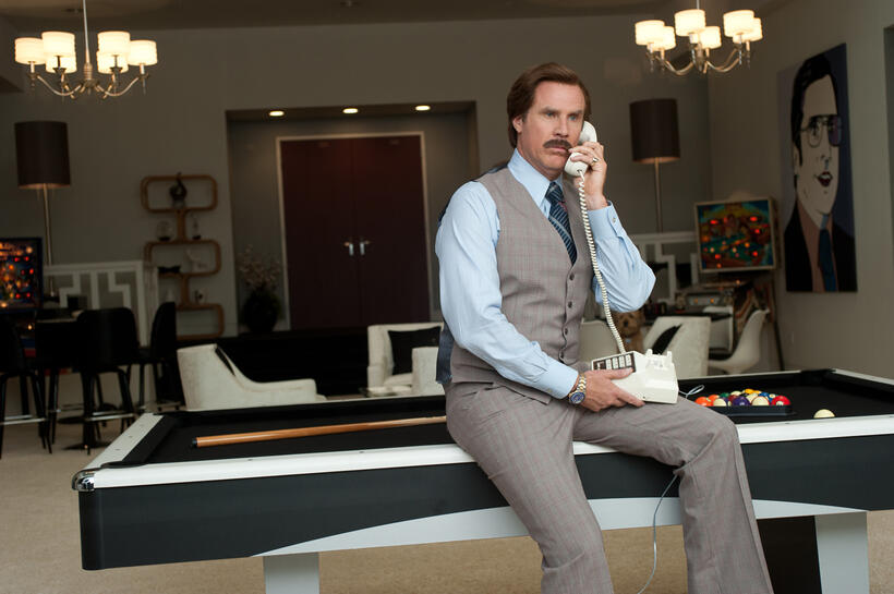 Will Ferrell as Ron Burgundy in "Anchorman 2: The Legend Continues."