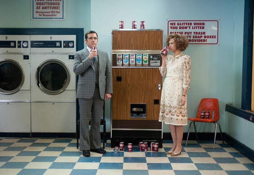 Steve Carell and Kristen Wiig in "Anchorman 2: The Legend Continues."