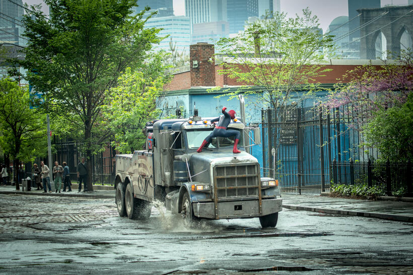 Andrew Garfield as Spider-Man in "The Amazing Spider-Man 2."