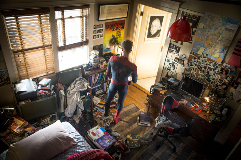 Andrew Garfield as Spider-Man in "The Amazing Spider-Man 2."