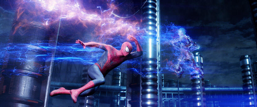 Andrew Garfield as Spider-Man in "The Amazing Spider-Man 2."
