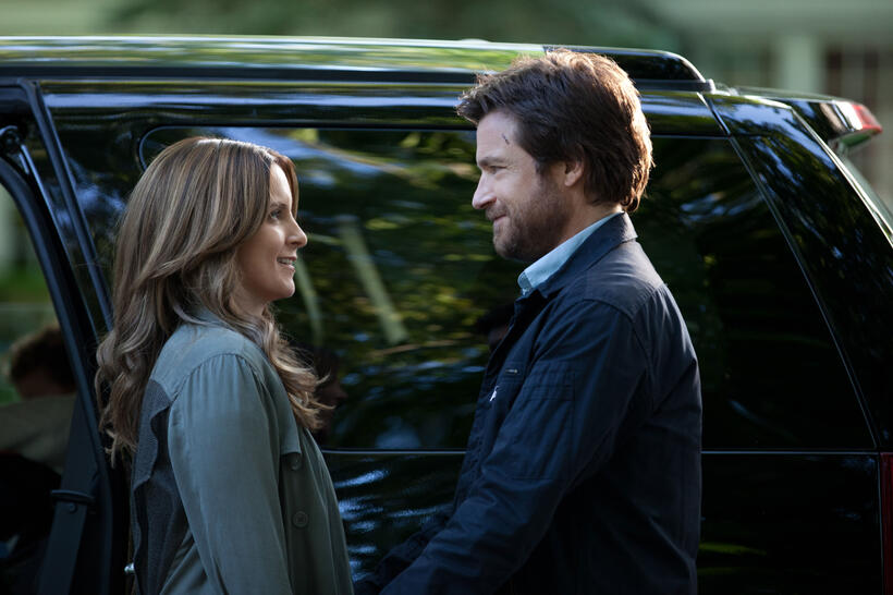 Tina Fey as Wendy Altman and Jason Bateman as Judd Altma in "This Is Where I Leave You."