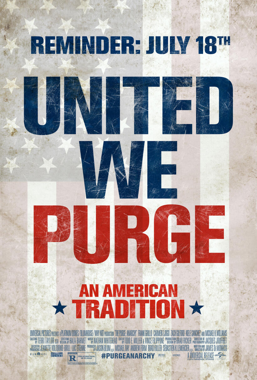 Poster art for "The Purge: Anarchy."