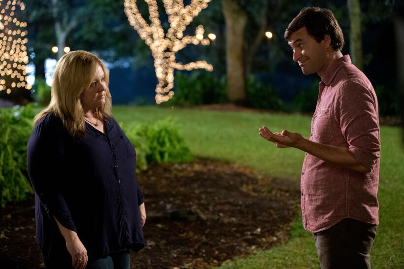Melissa Mccarthy as Tammy and Mark Duplass as Bobby in "Tammy."