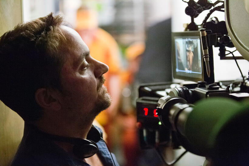 Director Ben Falcone on the set of "Tammy."