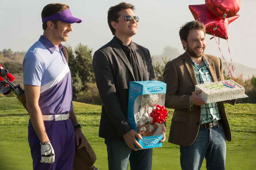 Jason Sudeikis as Kurt Buckman, Jason Bateman as Nick Hendricks and Charlie Day as Dale Arbus in "Horrible Bosses 2."
