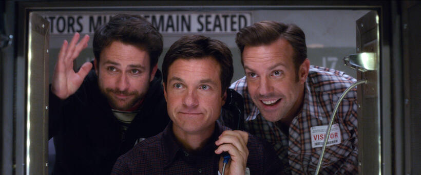 Charlie Day as Dale Arbus, Jason Bateman as Nick Hendricks and Jason Sudeikis as Kurt Buckman in "Horrible Bosses 2."