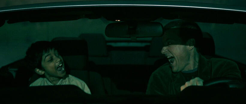 Rohan Chand as Chaitanya Chopra and Jason Bateman as Guy Trilby in "Bad Words."
