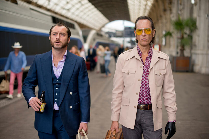 Jude Law as Dom Hemingway and Richard E. Grant as Dickie Black in "Dom Hemingway."