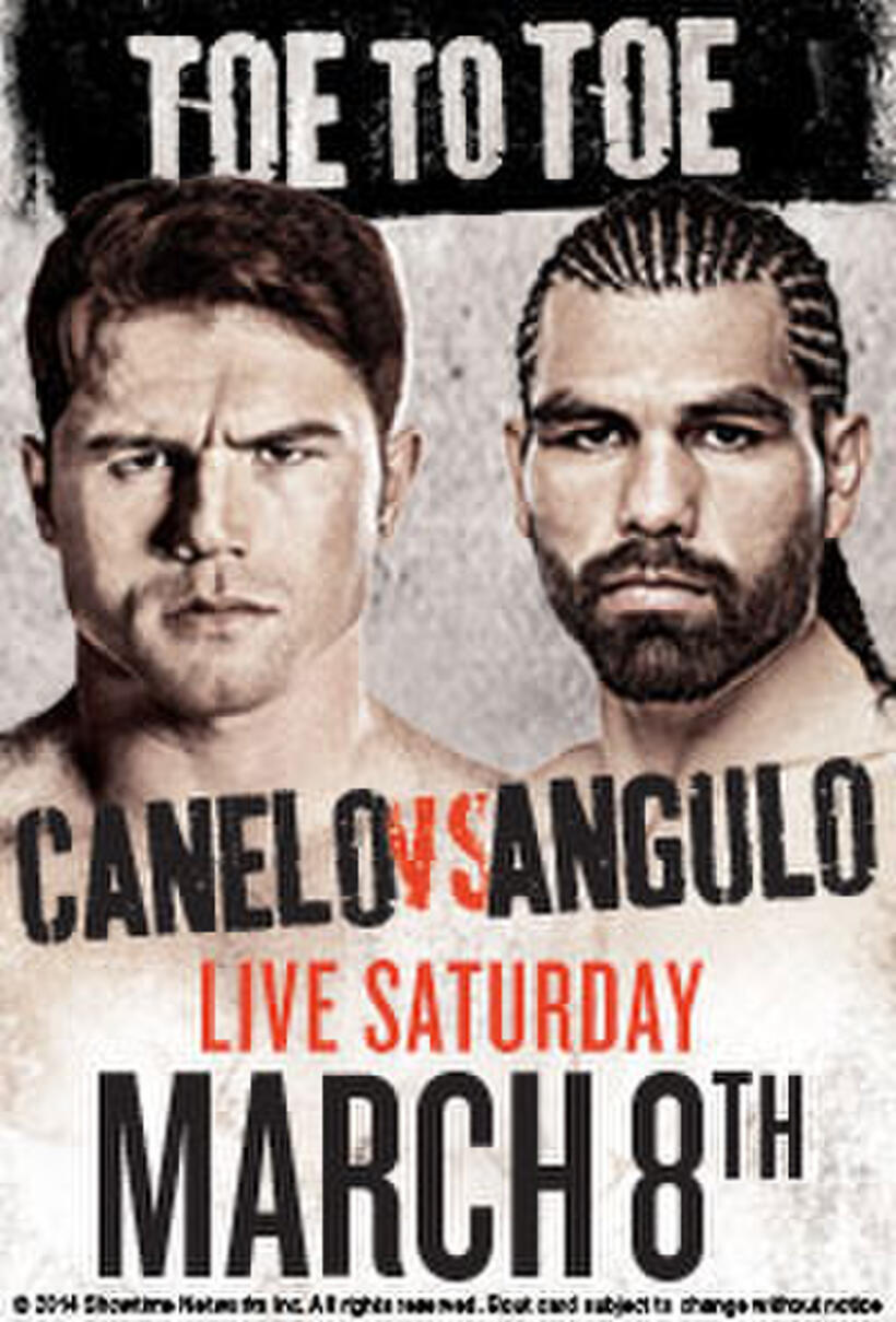 Poster for "Toe to Toe: Canelo vs Angulo"