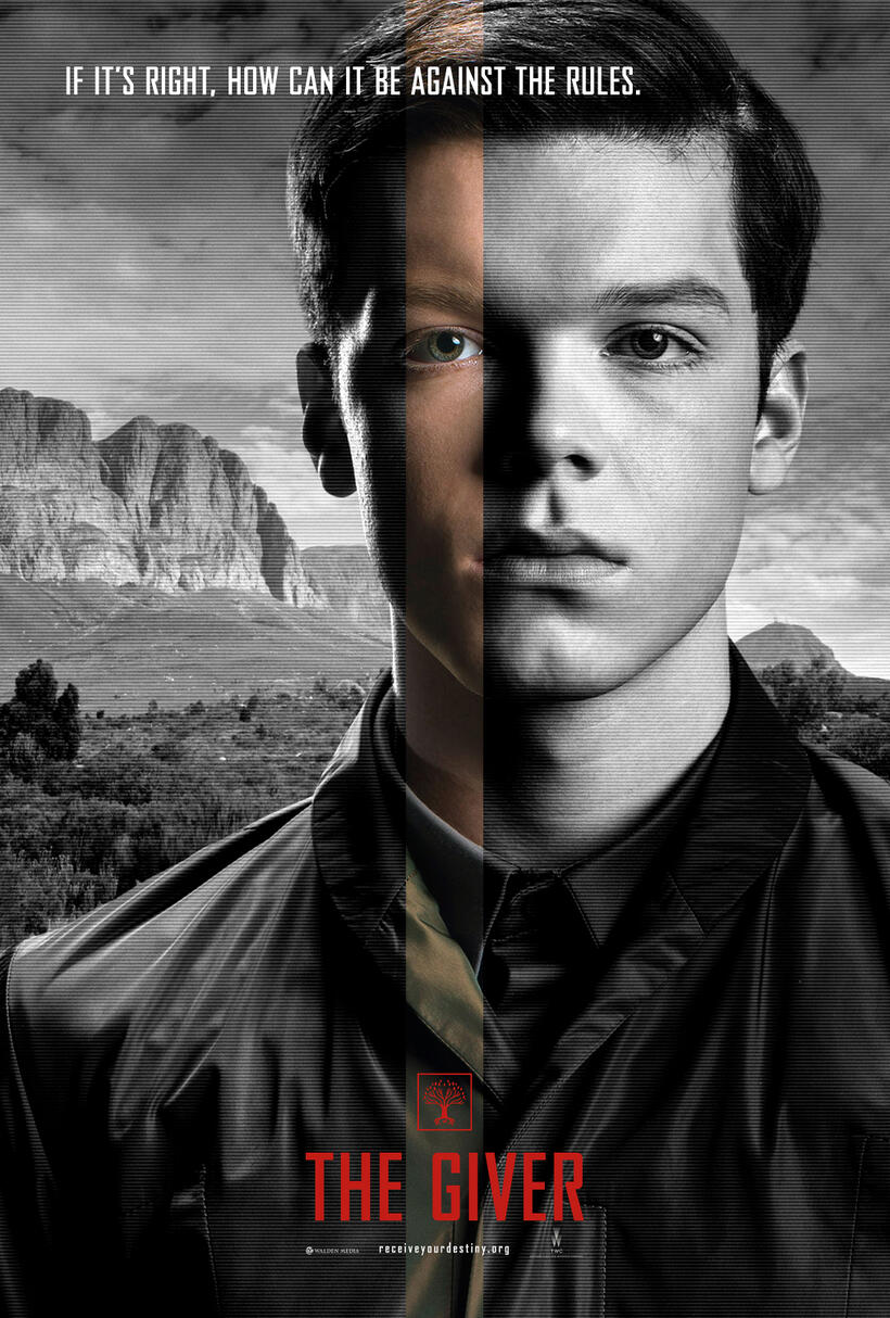 Character poster for "The Giver."