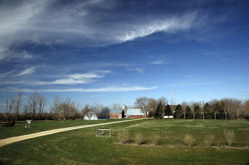 Movie still from "Farmland"