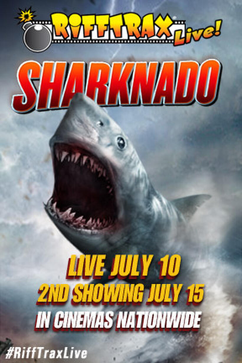 Poster art for "RiffTrax Live: Sharknado."