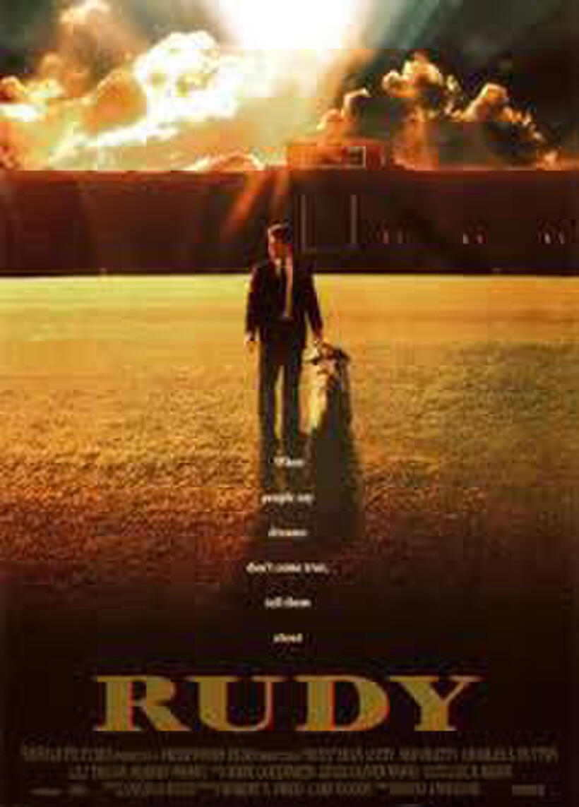 Poster art for "Rudy."