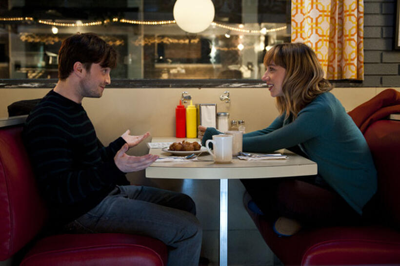 Daniel Radcliffe and Zoe Kazan in "What If"